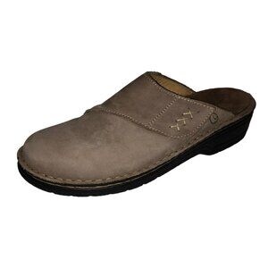 Cados Womens EU 42 US 10 - 11 Lt Beige Suede Slip On Mule Slides Comfort Shoes